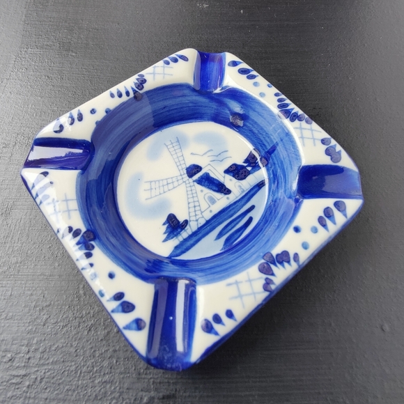 Delft 🇳🇱 ceramic | 💙🤍 ashtray - Picture 3 of 8